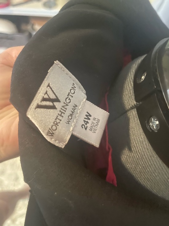 Worthington Black Blazer with Red Ruffle Blouse - Picture 8 of 8